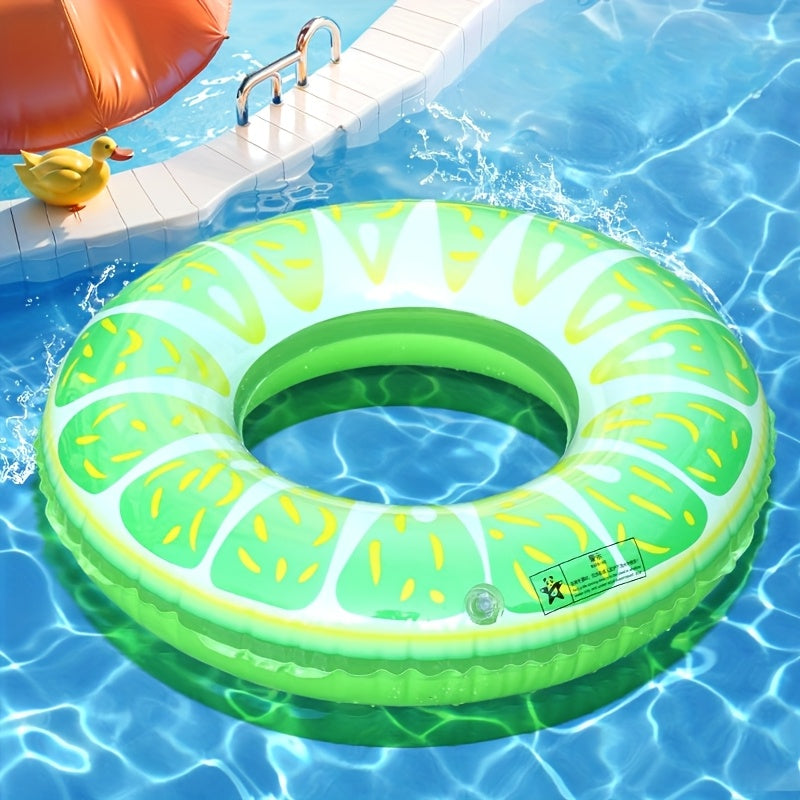 Swimming Ring, Fruit Styling Design, Adult Fruit Pattern Swimming Ring, Simulation Fruit Printing Swimming Ring, Summer Swimming Essential Supplies, Beach Pool Floatation Ring(Without Pump)