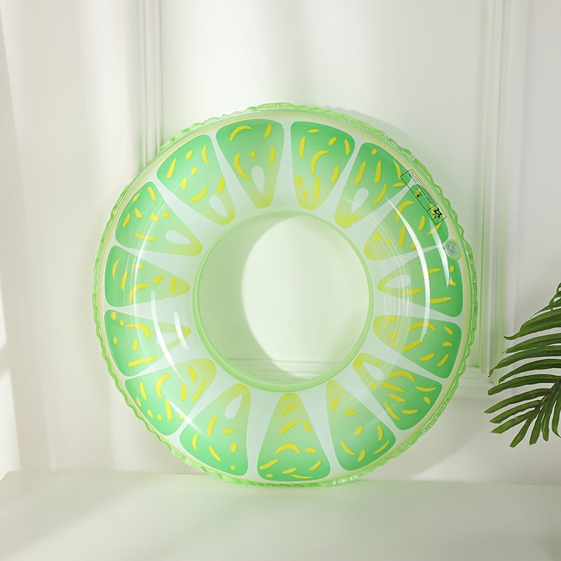 Swimming Ring, Fruit Styling Design, Adult Fruit Pattern Swimming Ring, Simulation Fruit Printing Swimming Ring, Summer Swimming Essential Supplies, Beach Pool Floatation Ring(Without Pump)